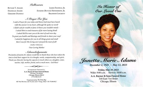 Adams & Sons Mortuary Obituaries .
